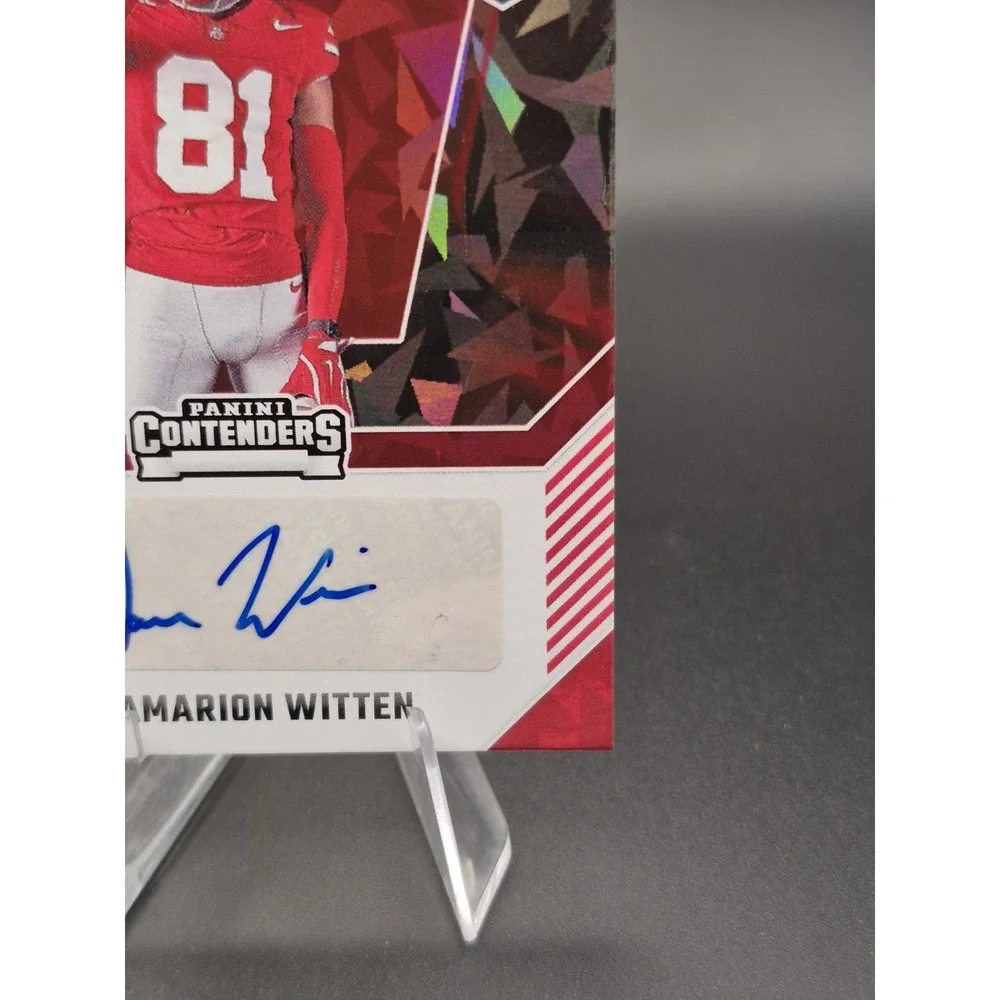 2025 Panini NIL Ohio State Damarion Witten #DW Cracked Ice Auto Miami Redhawks